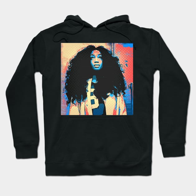 SZA A Soulful Symphony Of Diversity And Inclusion Hoodie by Roselyne Lecocq